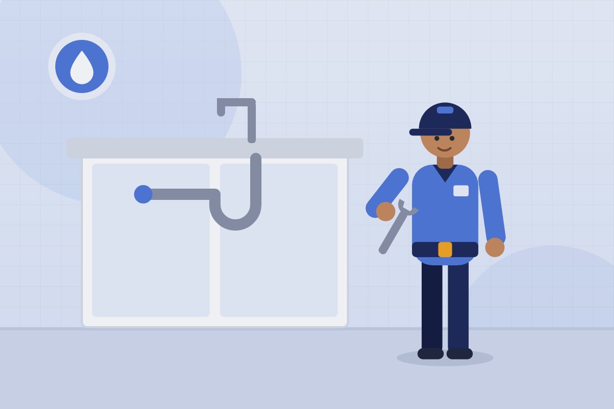 Leak repair under kitchen sink