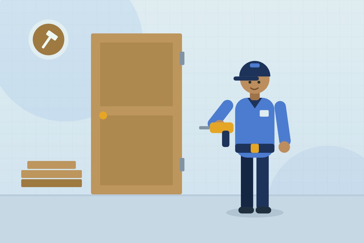 Wardrobe door realignment